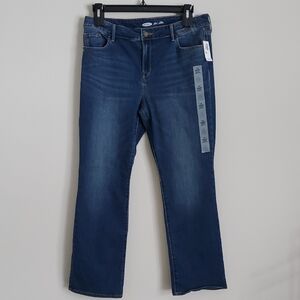 Old Navy Kicker Boot Cut Jeans 14 Short